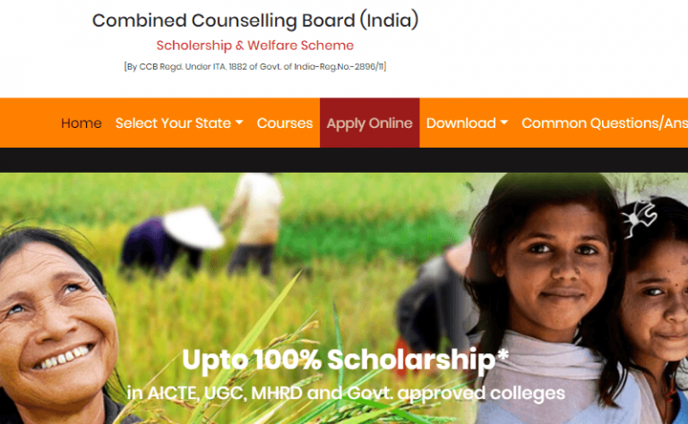 CCB Welfare and Scholarship Scheme Online Application