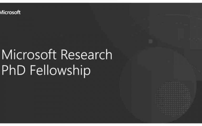 Microsoft Ph.D. Scholarship Program in EMEA