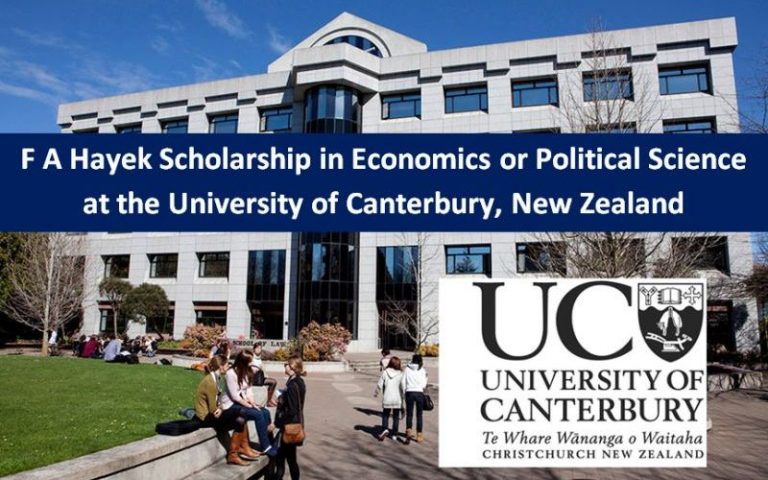 University of Canterbury F. A. Hayek Scholarship