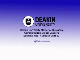 Deakin University Master Of Business Administration Global Leaders Scholarships, Australia
