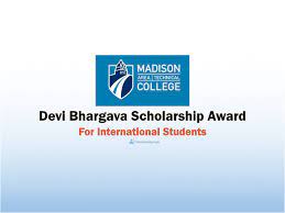 Devi Bhargava Scholarship Award At Madison College