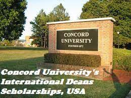 International Student Scholarships At Concord University, USA
