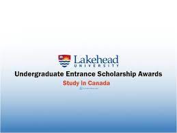 Lakehead University Undergraduate Entrance Scholarship Awards, Canada