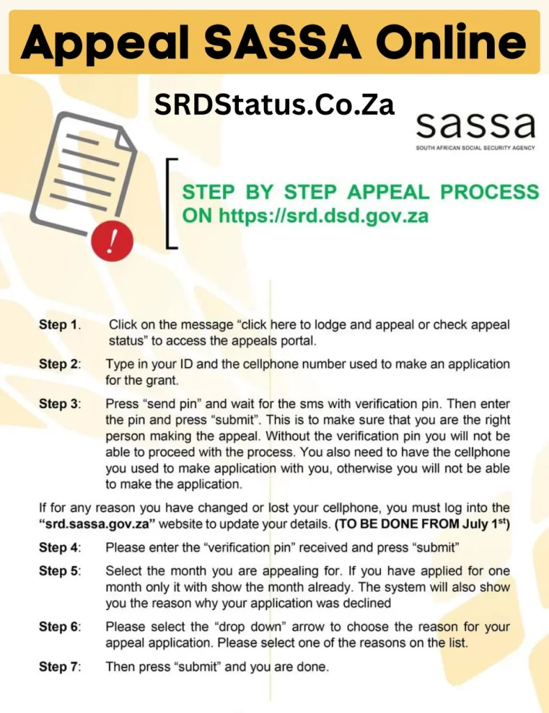 Appeal a Declined SASSA R370 Grant